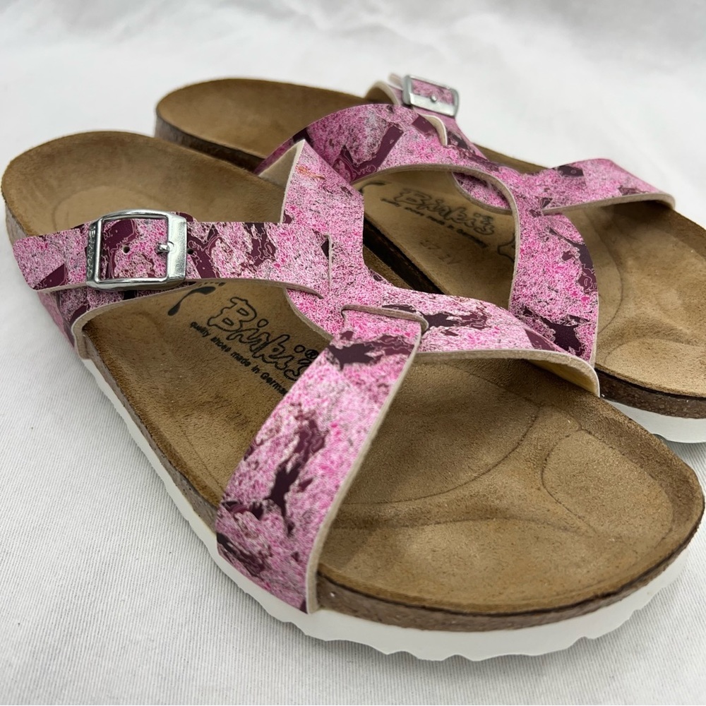 Birkenstock Birki’s Women's Criss Cross Light Rose Pink blots eu 39 us 8-8.5